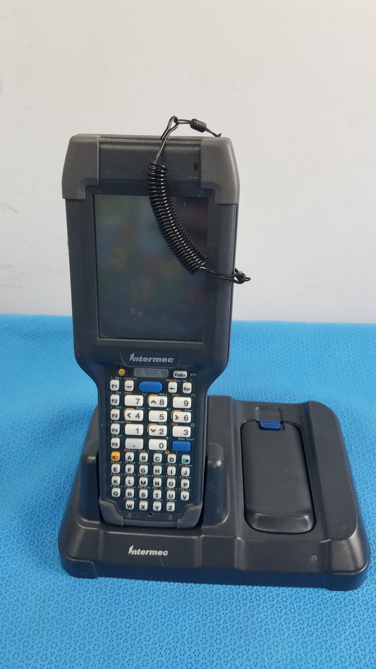 Intermec CK3X Wireless Barcode Scanner With AD20 Charging Base and Omnihil AC/DC Adapter
