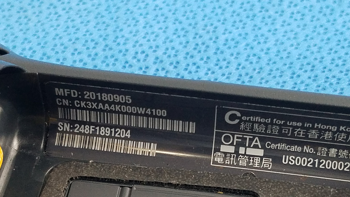 Intermec CK3X Wireless Barcode Scanner With AD20 Charging Base and Omnihil AC/DC Adapter