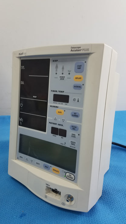 Mindray Datascope Accutorr Plus Vital Signs Monitor