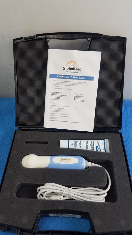 GlobalMed ClearProbe Ultrasound Probe USB With Case