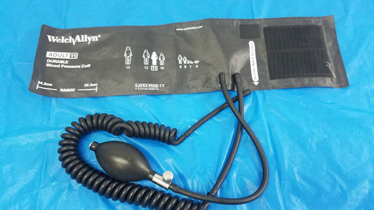 Welch Allyn Blood Pressure Cuff Adult 11 BP Inflation Bulb With Air Valve & Tube