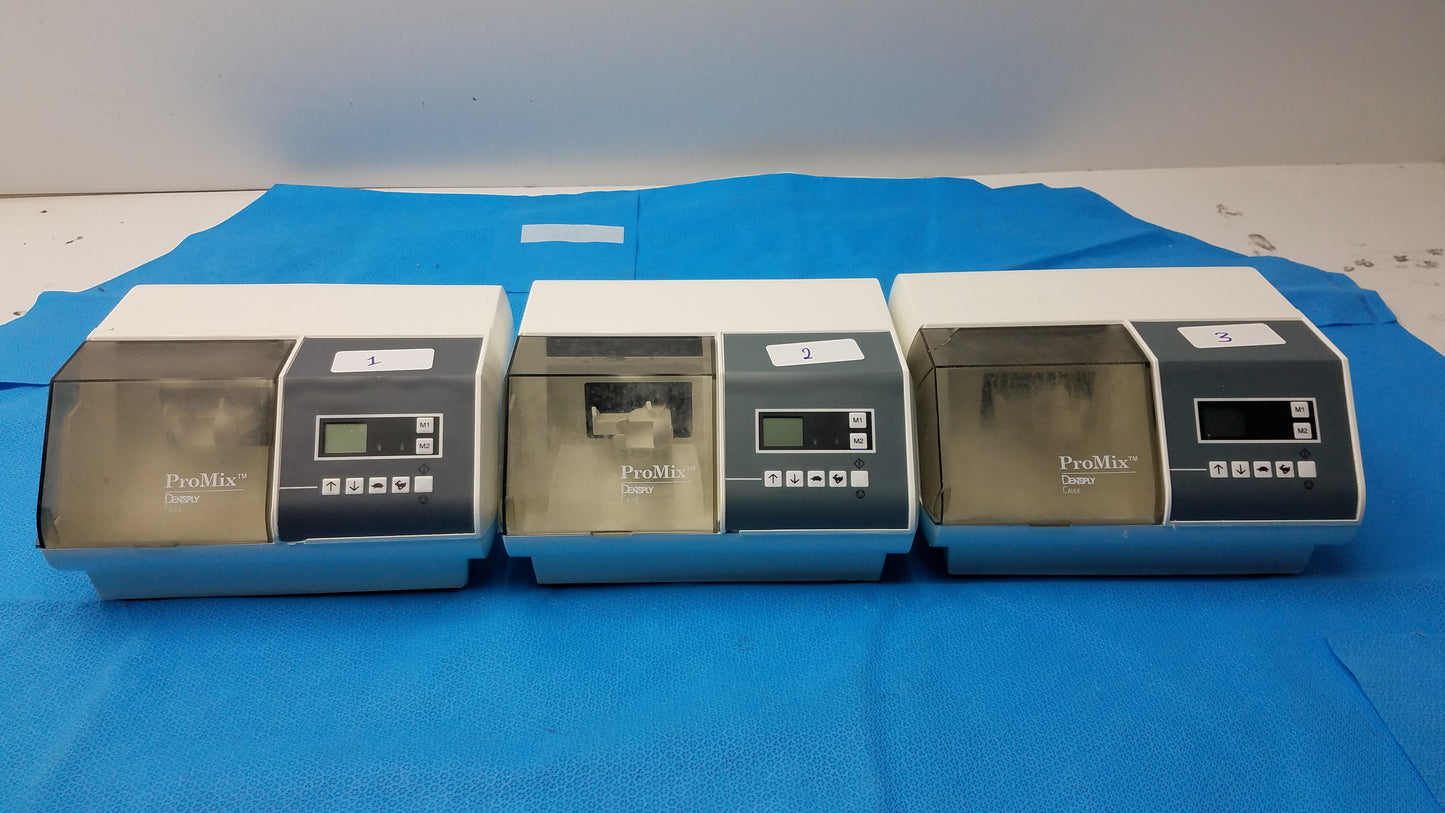Lot of 3 Dentsply ProMix Amalgamator Capsule Mixing System
