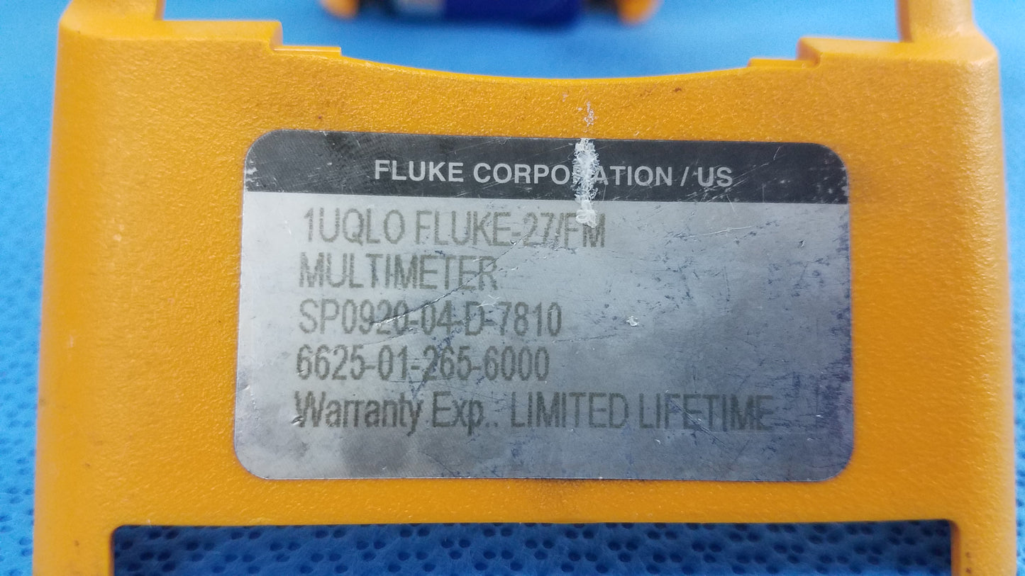 Fluke 27 Digital Multimeter With Leads
