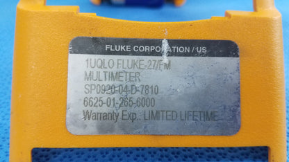 Fluke 27 Digital Multimeter With Leads