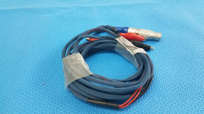 4-Wire Biomedical Patient Lead Diagnostic Interface Cable Lemo Alligator Clips