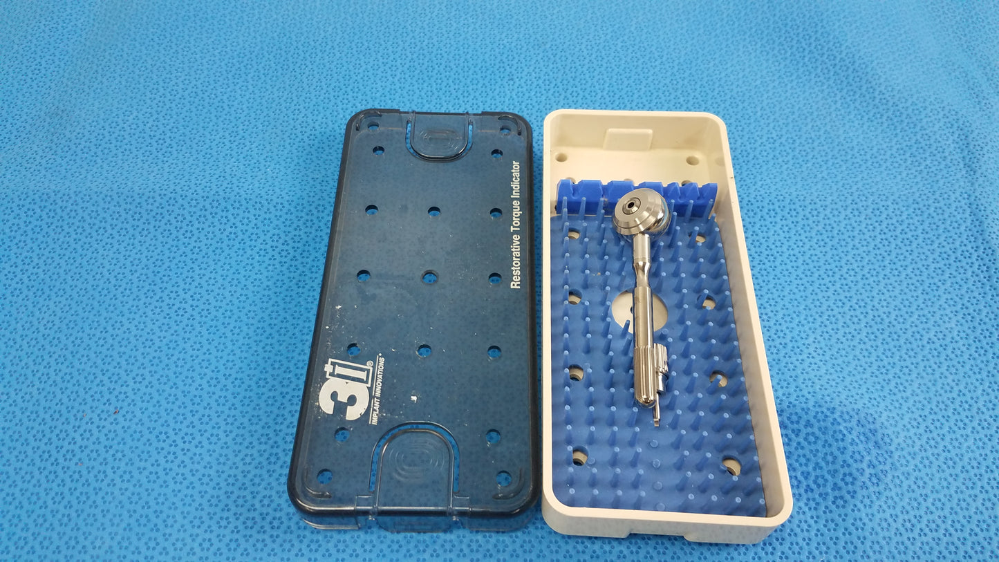 3i Restorative Torque Indicator Dental Kit Wrench With Driver Tip & Sterilization Case