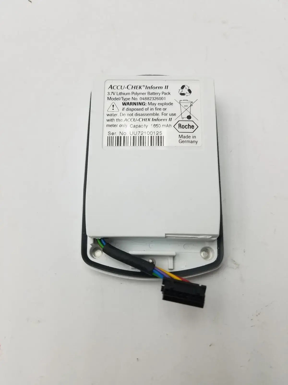 3.7V Lithium Battery Pack For Accu-Chek Inform II - 04882326001 - Medical Device