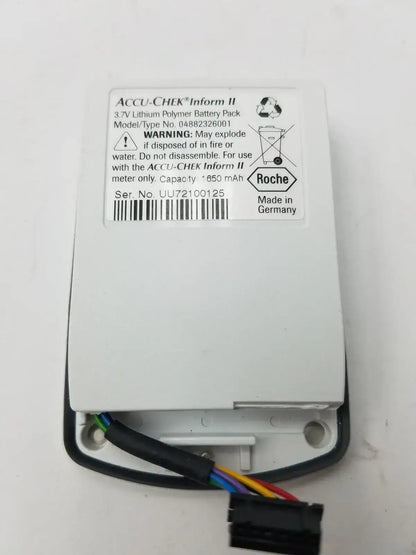 3.7V Lithium Battery Pack For Accu-Chek Inform II - 04882326001 - Medical Device