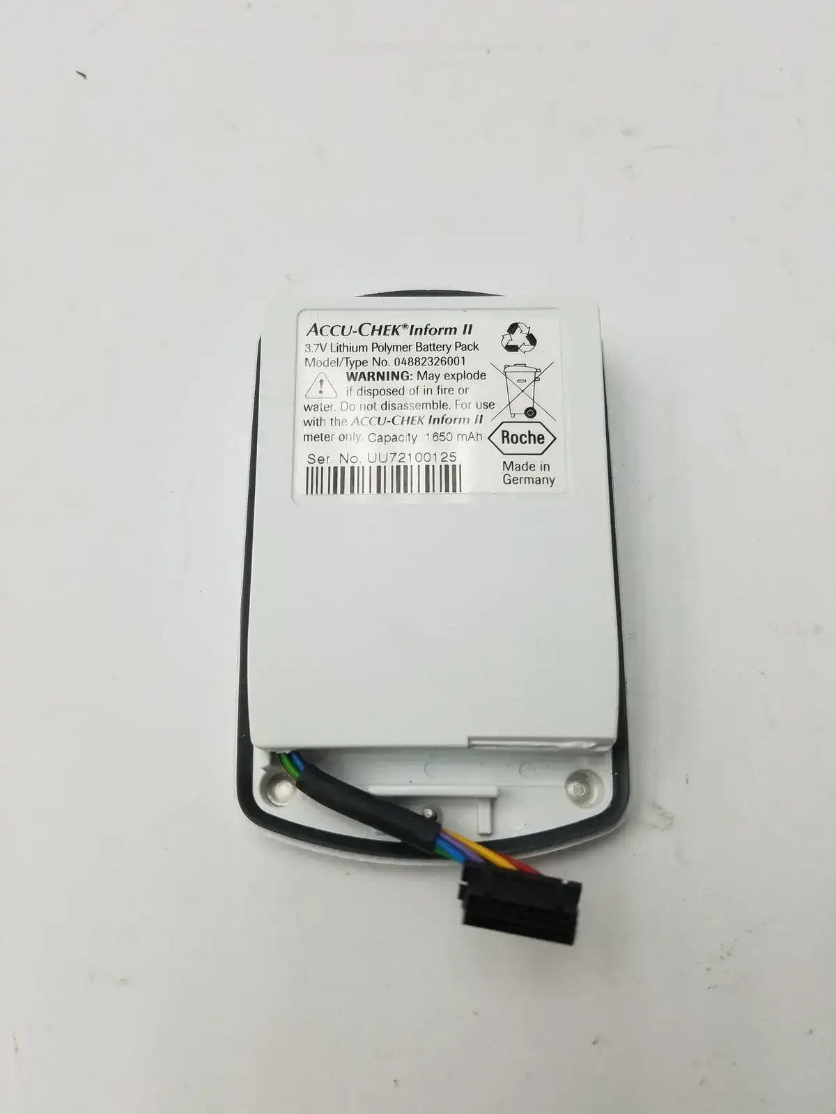 3.7V Lithium Battery Pack For Accu-Chek Inform II - 04882326001 - Medical Device