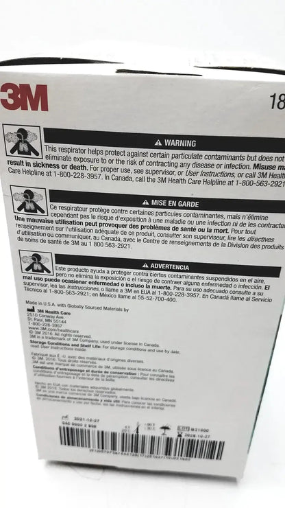 3M 1860S Small Health Care Particulate Respirator and Surgical Mask Exp 10-2026 - N95