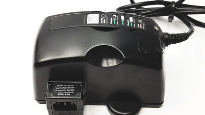 Black plastic 3m bc-100 smart battery charger power base with multiple charging ports and indicator lights