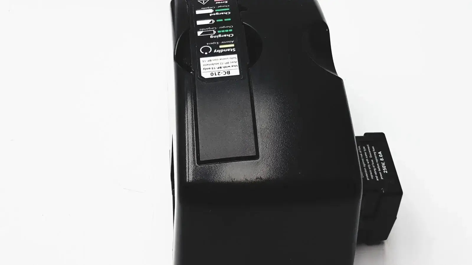 Black plastic smart battery charger bc-210 with rectangular shape for 3m bc-100 smart battery charger power base