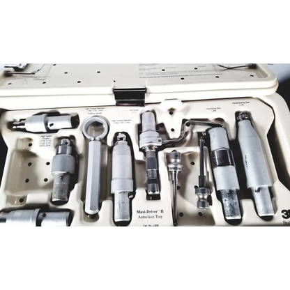 3M Maxi Driver II Autoclave Tray Air Powered Instruments Set With Case