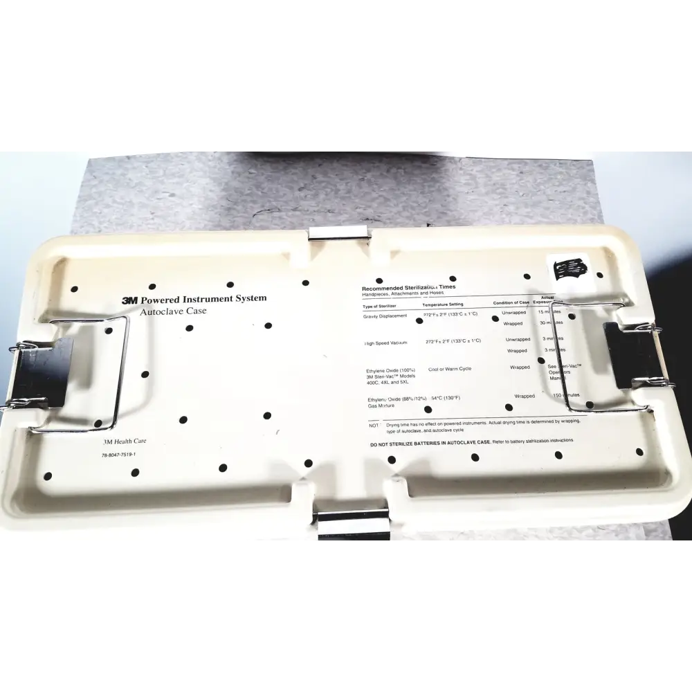 3M Maxi Driver II Autoclave Tray Air Powered Instruments Set With Case