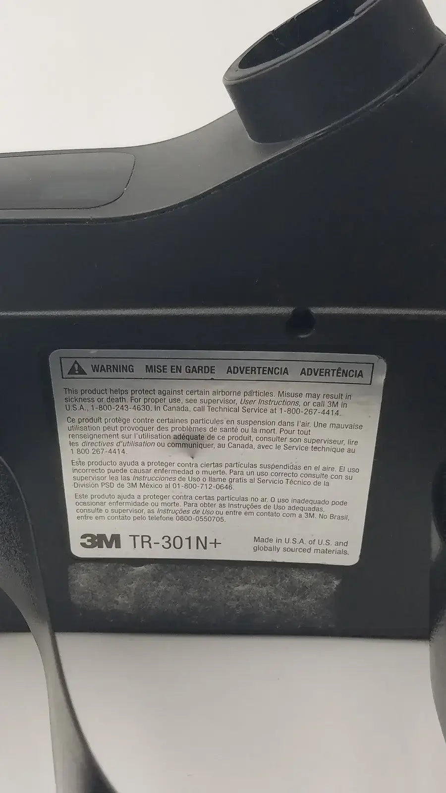 3M TR-300 Versaflo TR-301N+ Unit PPE Safety Respiirator - Powered Air-Purifying Respirator (PAPR)