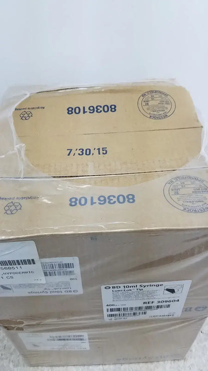 400 (4x100) Piece BD 10ml Syriinge Luer Lok Tip Ref 309604 - Syringes
