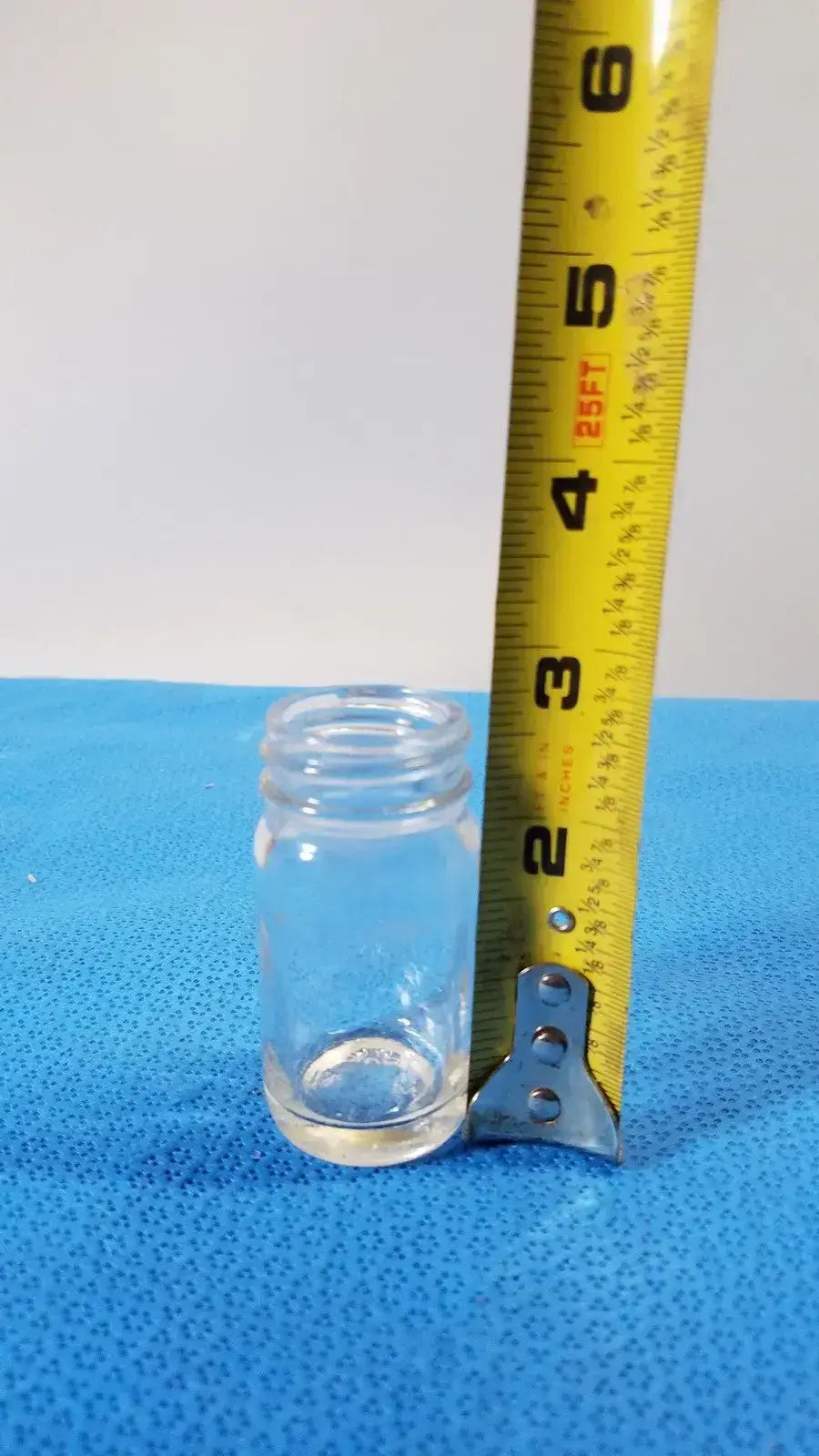 5ml Clear Glass Laboratory Jar – No Lid Straight Sided Round Bottle