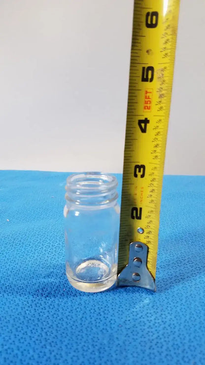 5ml Clear Glass Laboratory Jar – No Lid Straight Sided Round Bottle
