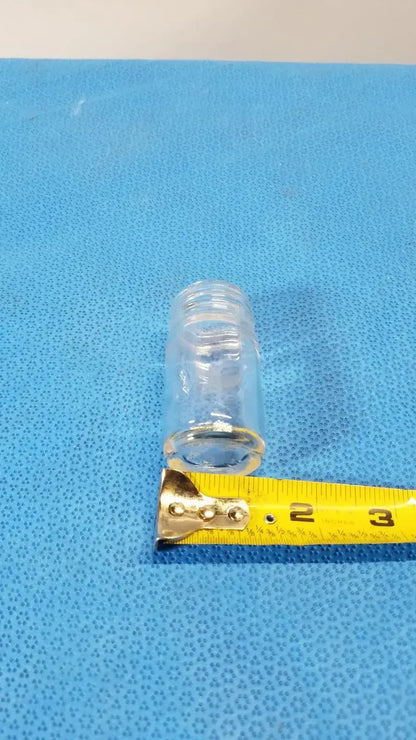 5ml Clear Glass Laboratory Jar – No Lid Straight Sided Round Bottle