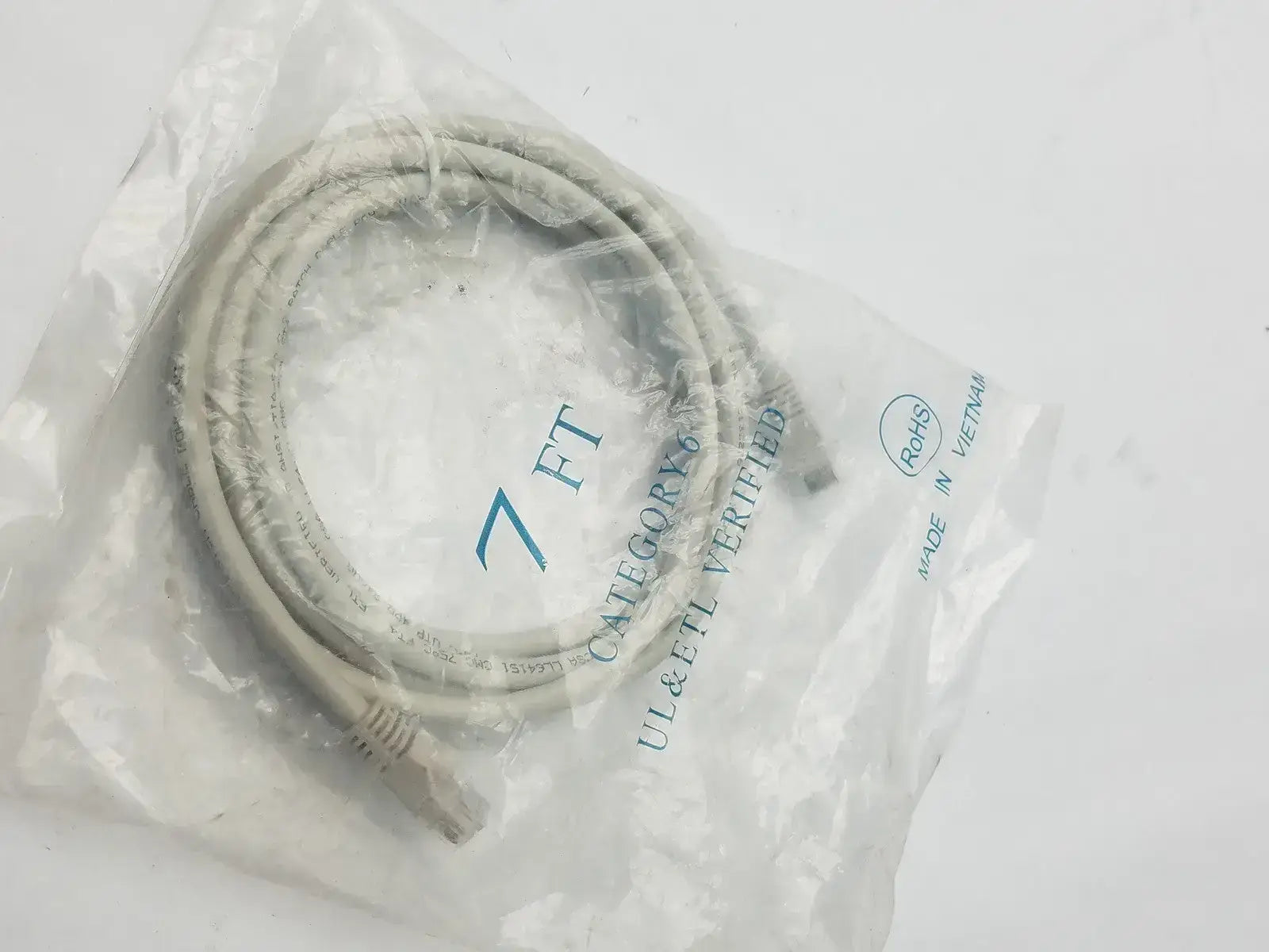 7ft Category 6 Ethernet Cable CAT UL & ETL Verified RoHS