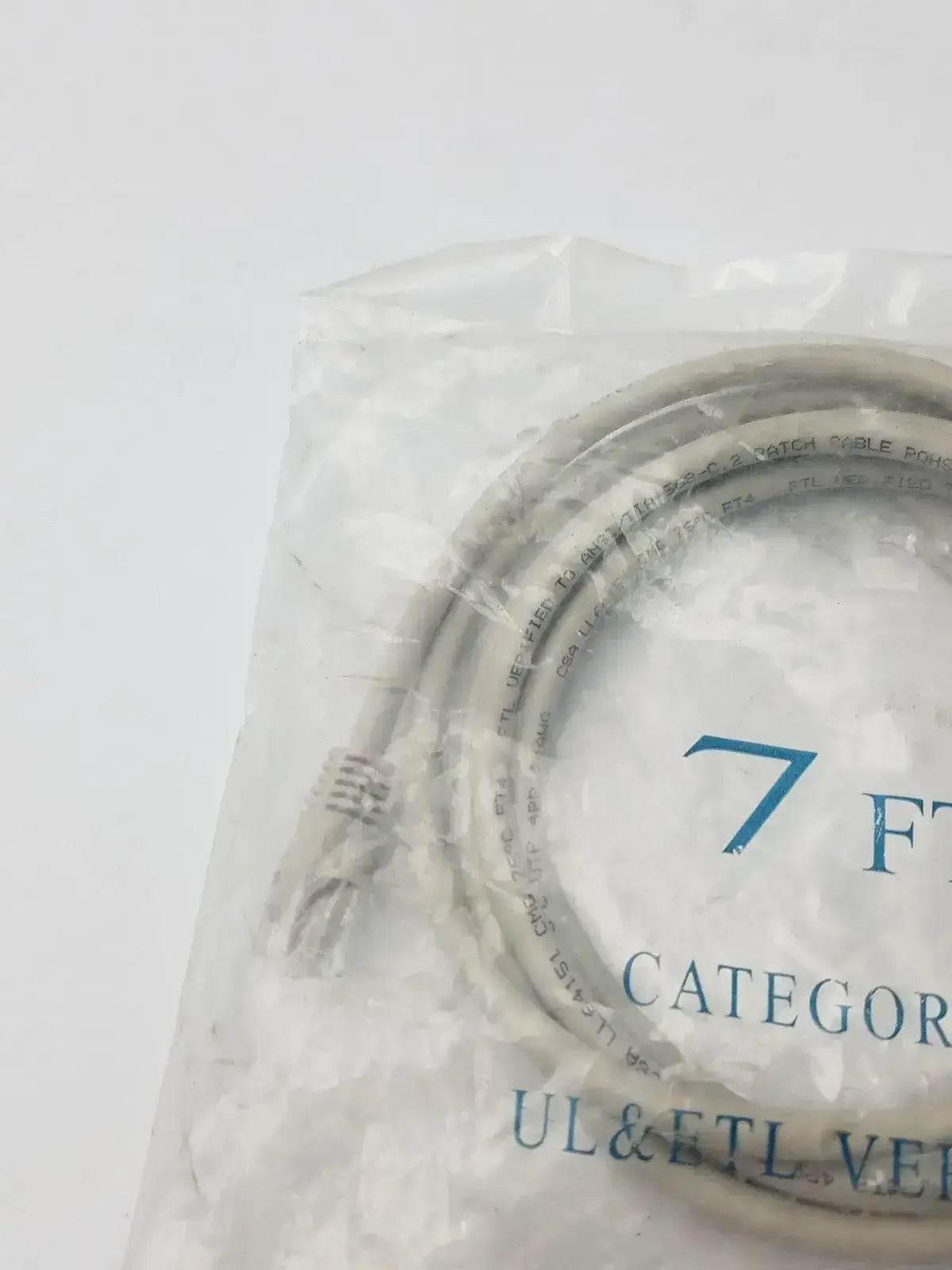 7ft Category 6 Ethernet Cable CAT UL & ETL Verified RoHS