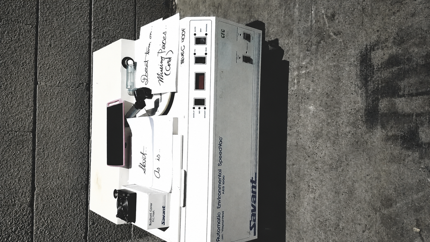 Savant AES1000 Automatic Environmental Speedvac System – Untested – For Parts or