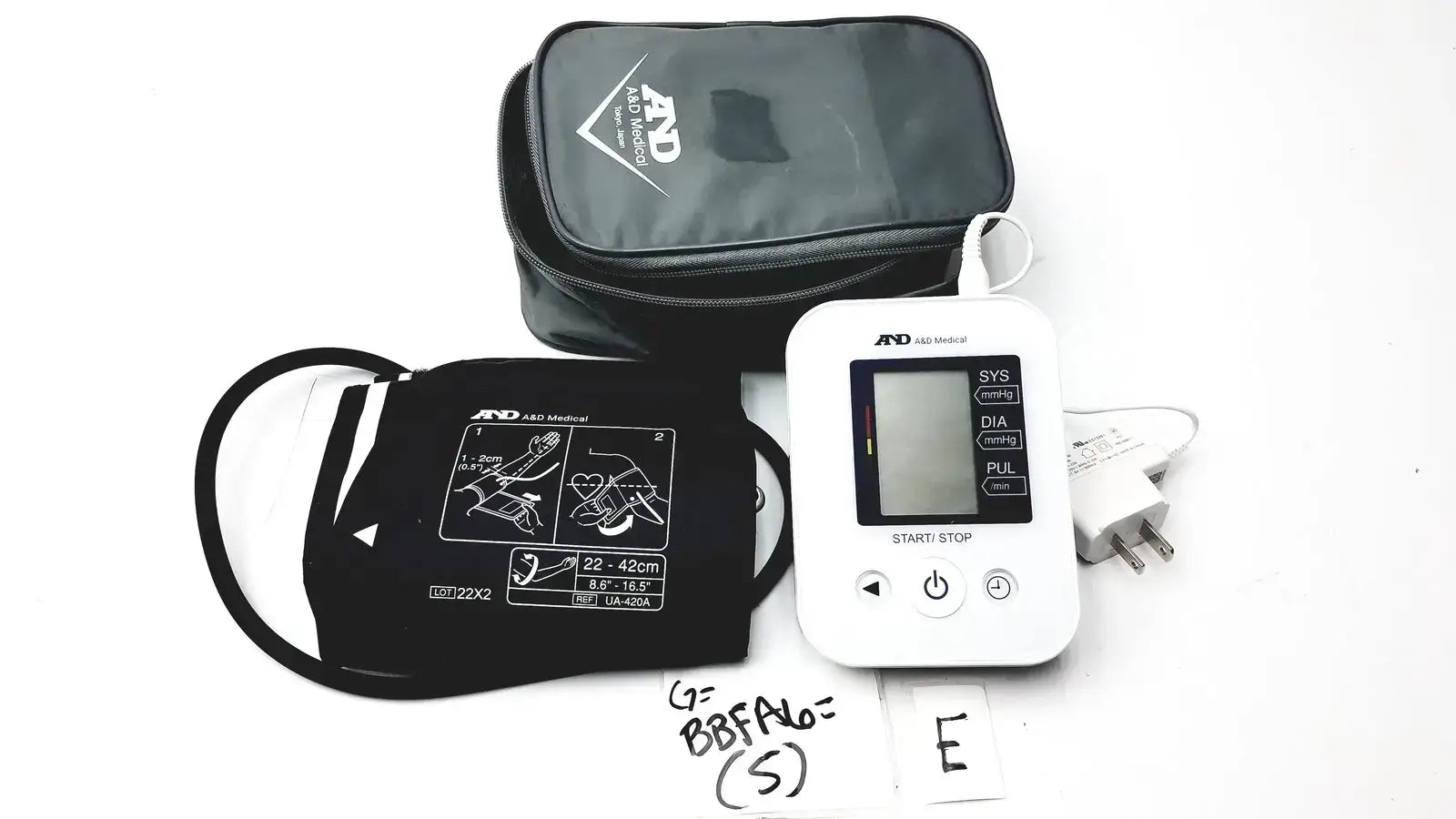A&D Medical Life Source UA-651W-AC Deluxe Blood Pressure Monitor Full Kit