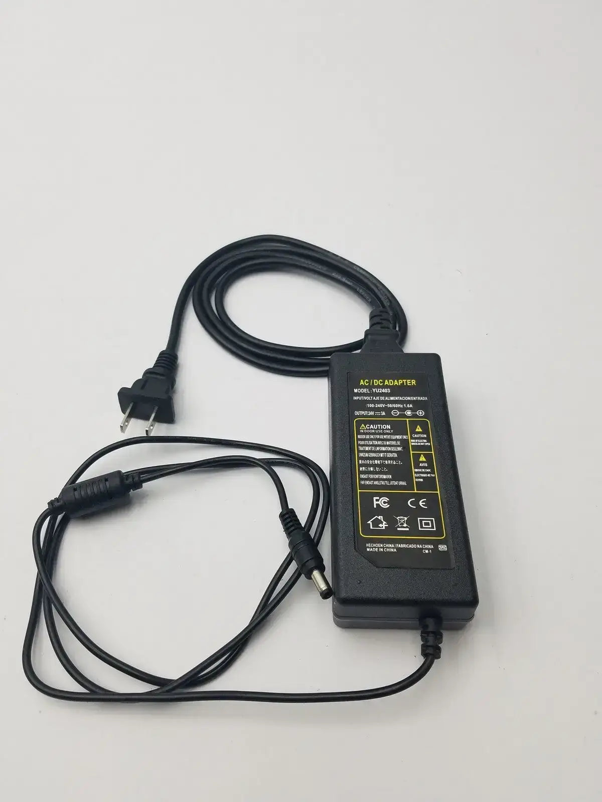 AC/DC Adapter Model:YU0510 (100-240V-50/60Hz 1.6A) - Power