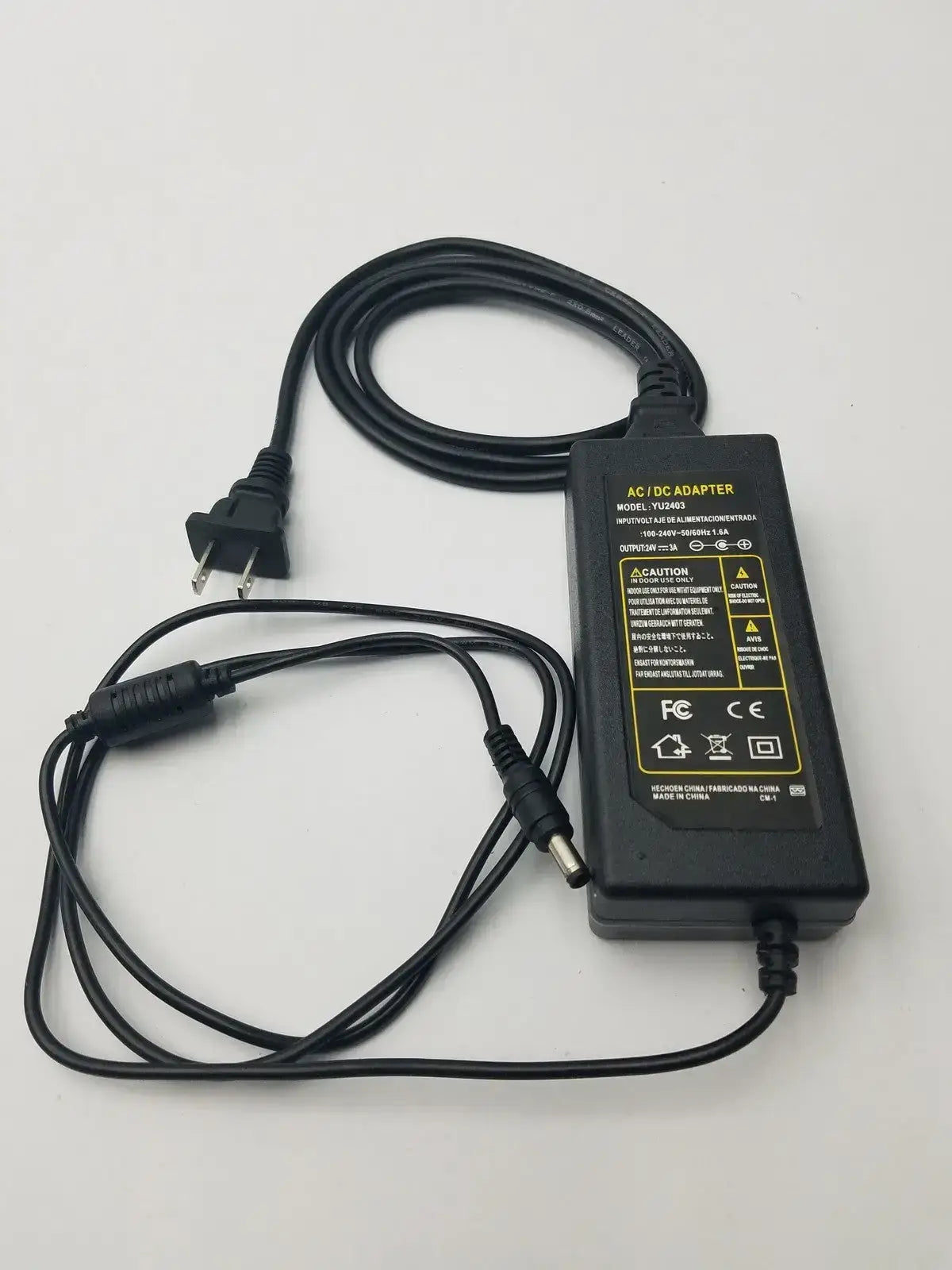 AC/DC Adapter Model:YU0510 (100-240V-50/60Hz 1.6A) - Power