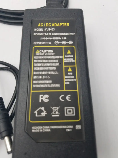 AC/DC Adapter Model:YU0510 (100-240V-50/60Hz 1.6A) - Power