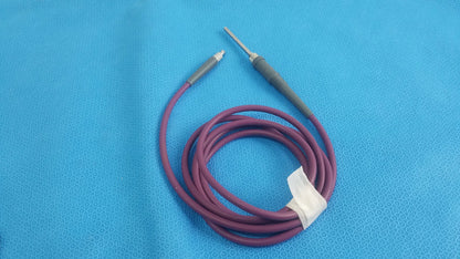 Purple coiled acclarent lgc2 fiber optic light guide cable with gray connectors and metallic tip for medical equipment reuse