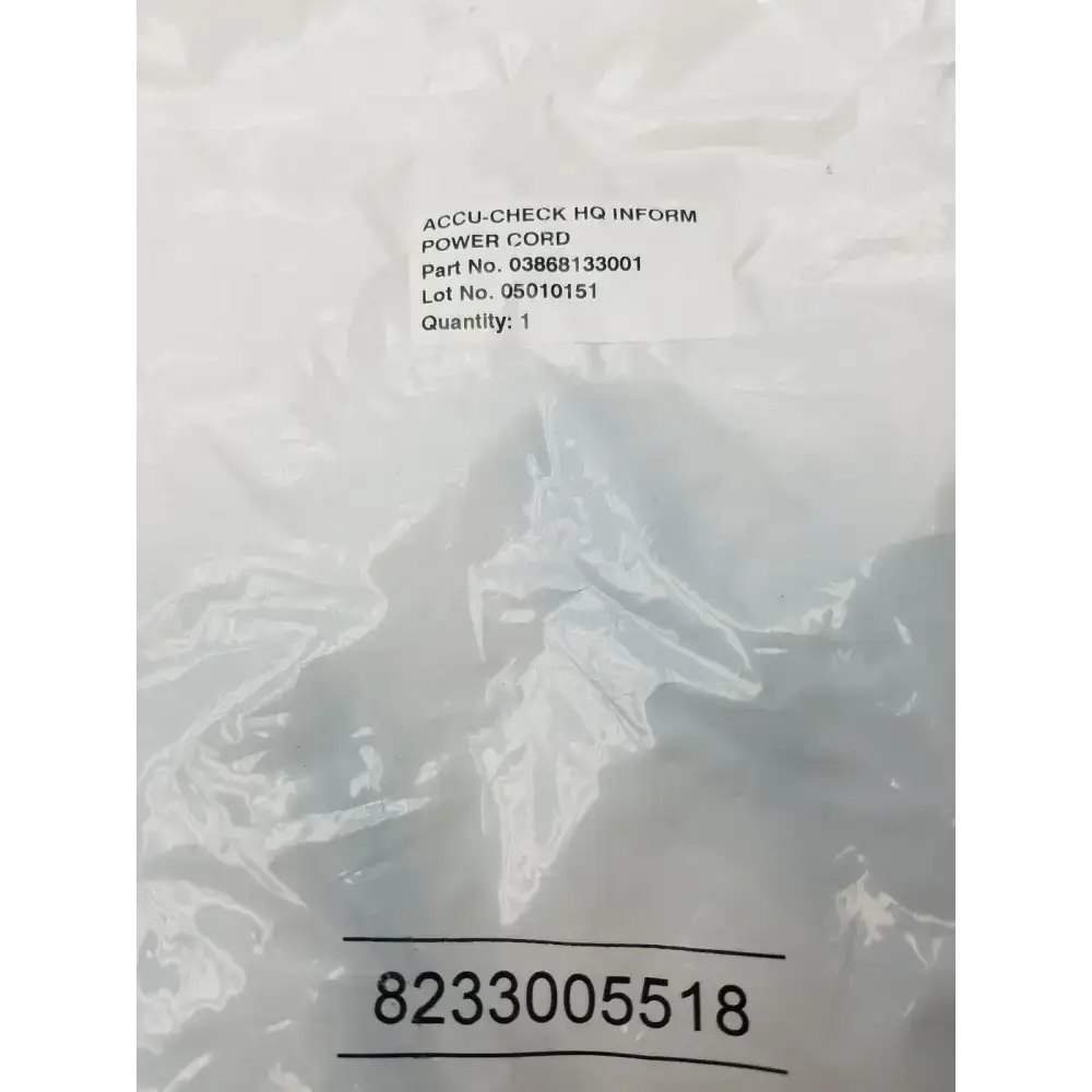 Accu Chek HQ Inform Power Cord 03868133001