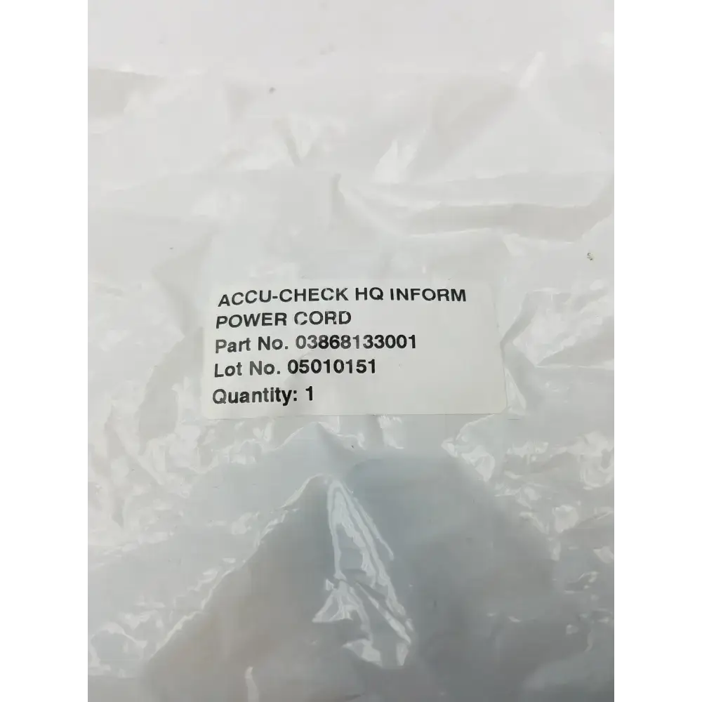 Accu Chek HQ Inform Power Cord 03868133001
