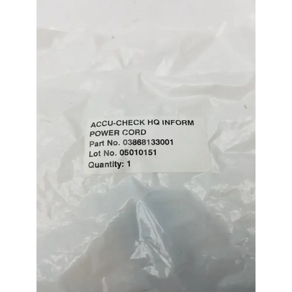 Accu Chek HQ Inform Power Cord 03868133001