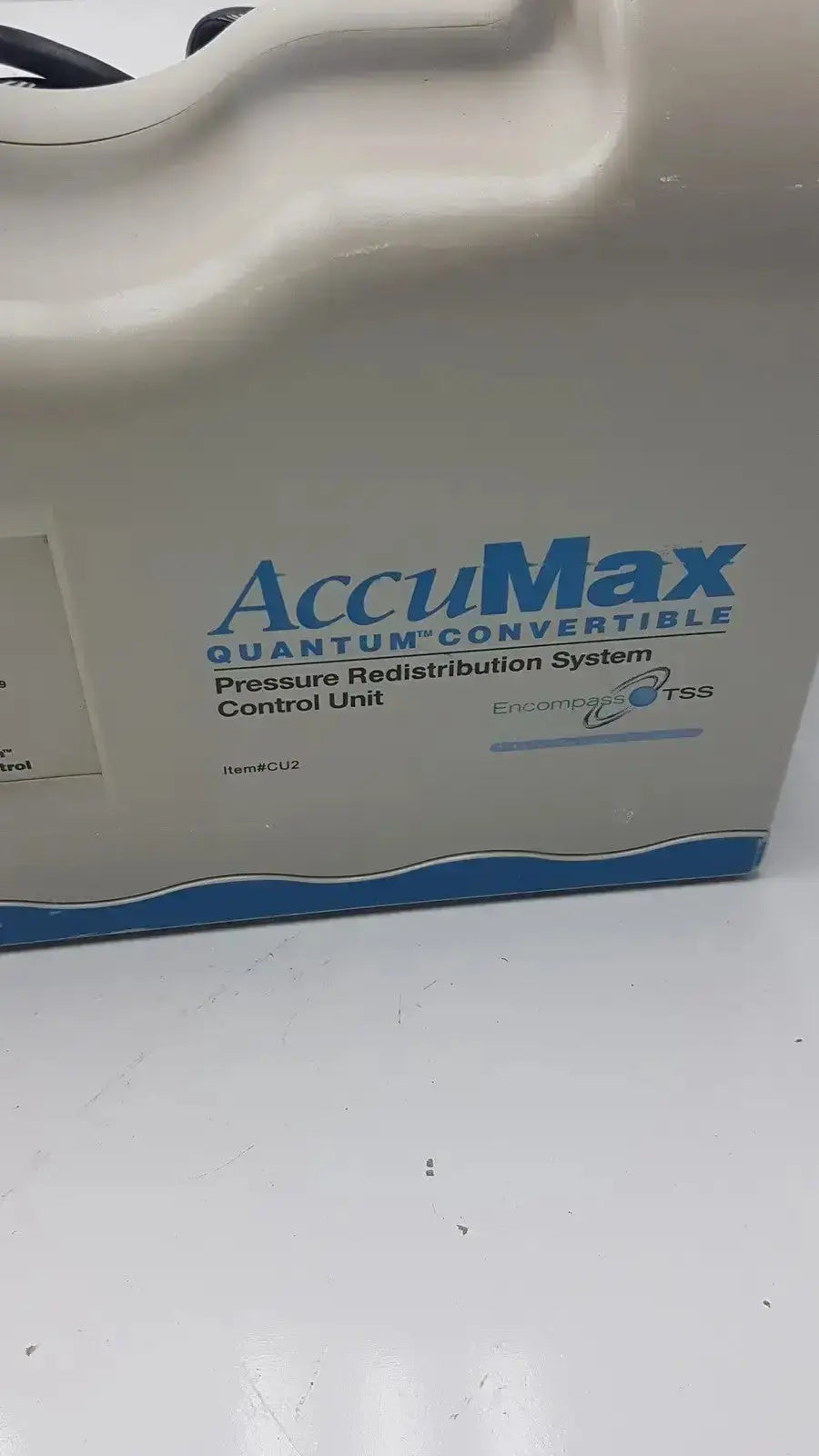 Beige plastic accumax quantum convertible pressure redistribution system control unit by Evocorp TSS