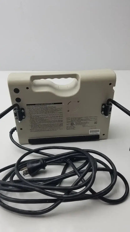 Beige plastic portable heater with black power cord for accumax quantum convertible pressure redistribution system