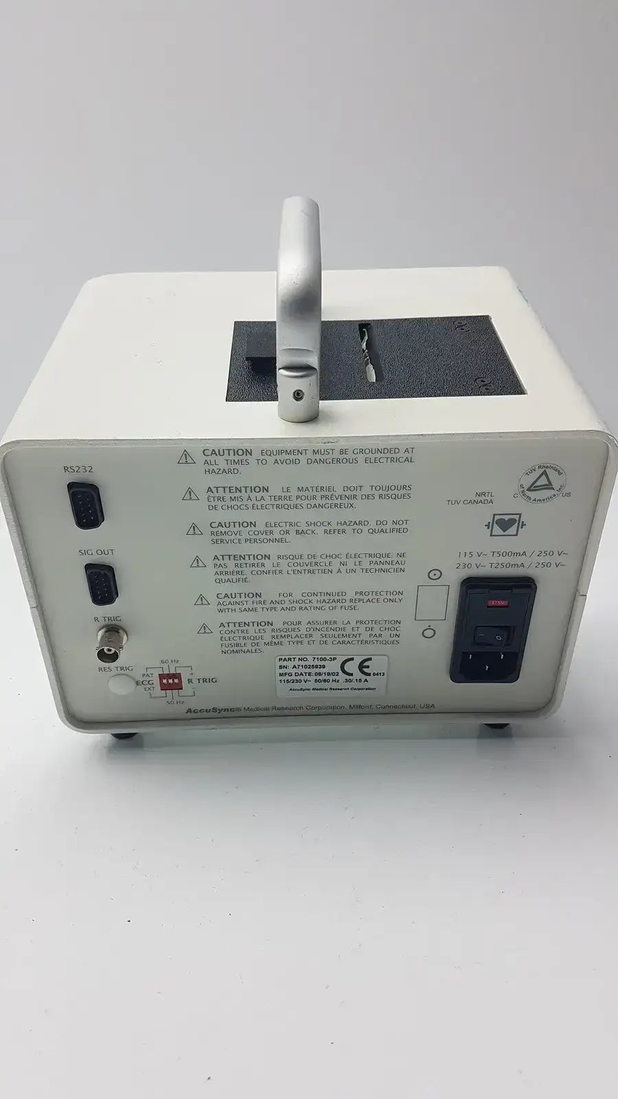 Accusync 71 7100-3P ECG Cardiac Patient Monitor