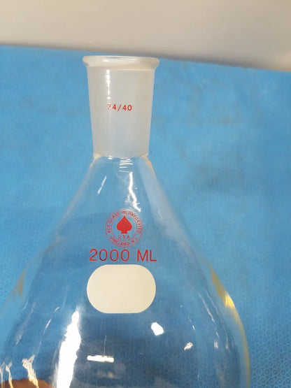 Ace Glass 2000 mL Heavy Wall Rotary Evaporating Recovery Flask – Borosilicate