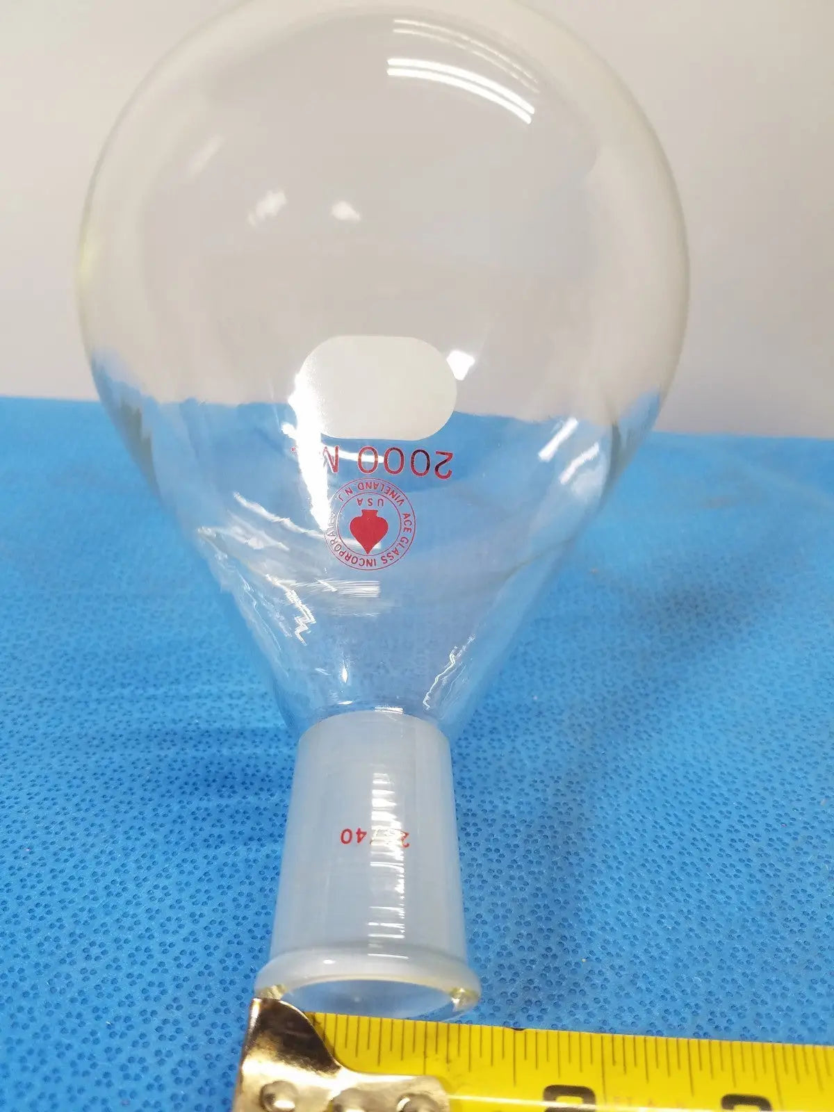 Ace Glass 2000 mL Heavy Wall Rotary Evaporating Recovery Flask – Borosilicate