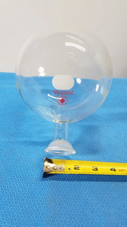 ACE GLASS 2000ML Round Bottom 20L Reaction Flask 35/20 Joint - Borosilicate - Laboratory Glassware