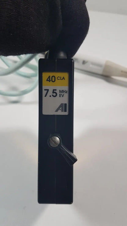 Acoustic Imaging 40CLA 7.5MHz Needle Guide Plug & Ultrasound Transducer Probe
