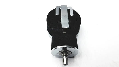 Black cylindrical adc gauge with silver clip and threaded metal tip for aneroid sphygmomanometer manual use