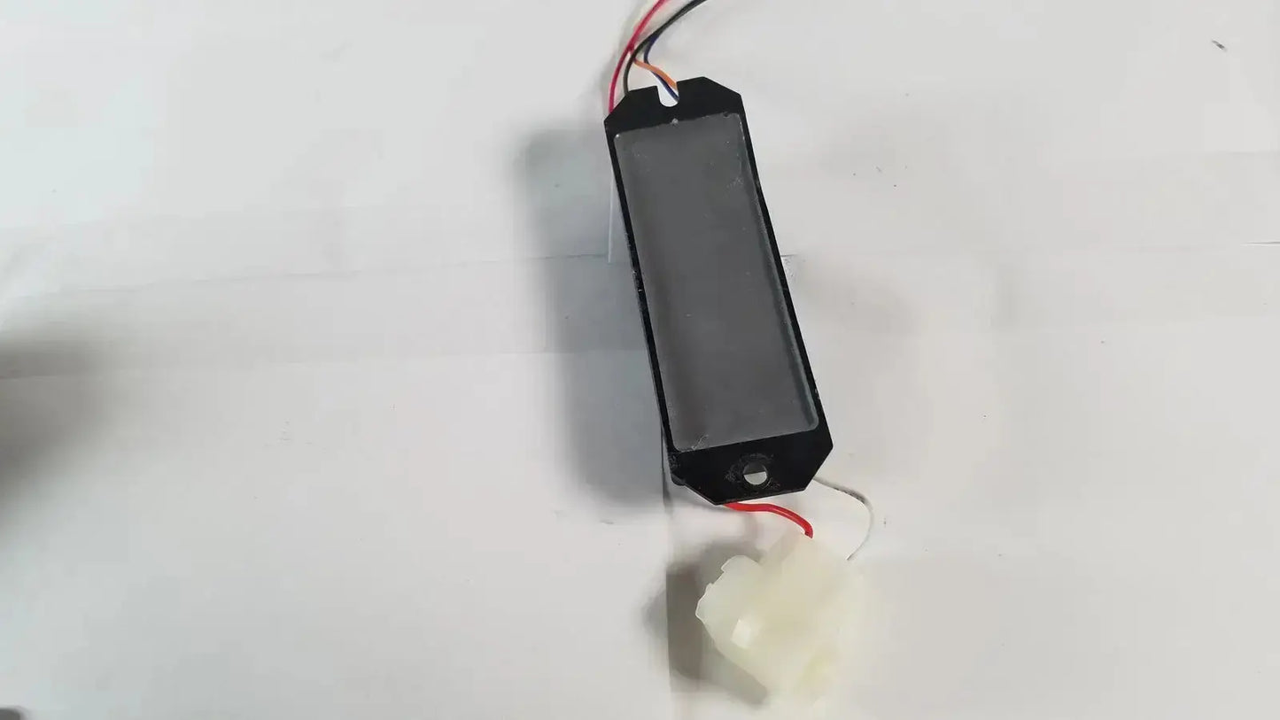 Black rectangular advanced sterilization products ASP-UV-999 light power supply with visible wiring and white component attached below