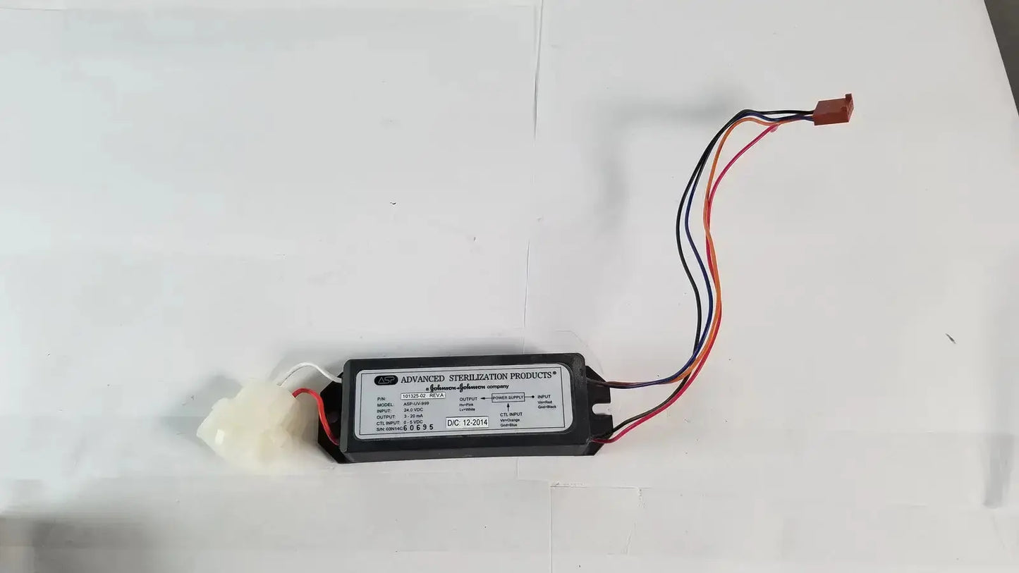 Black rectangular advanced sterilization products light power supply with multi-colored wires and white label ASP-UV-999