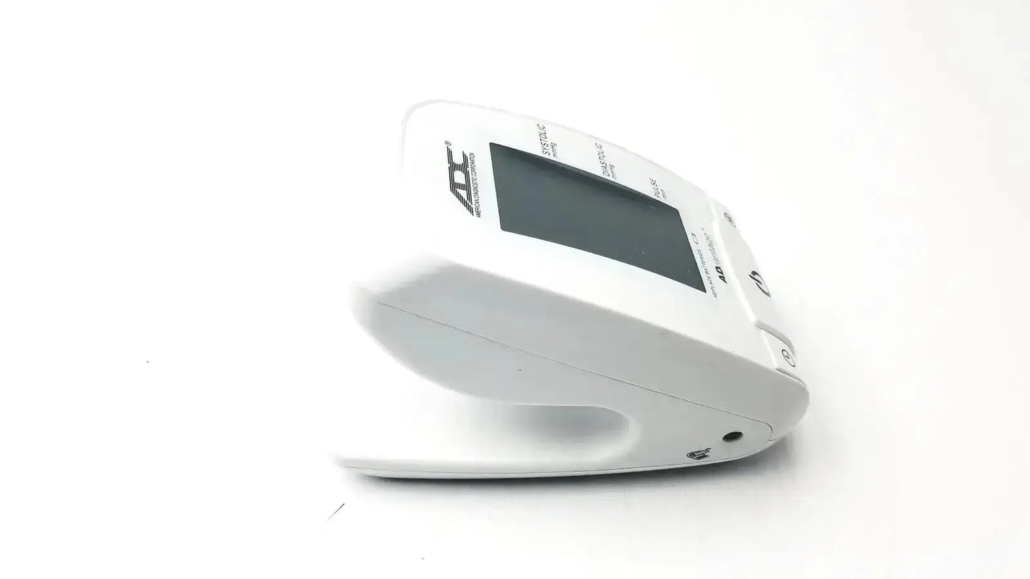 White plastic adc advantage digital bp monitor with rectangular screen and rounded edges used medical equipment for sale