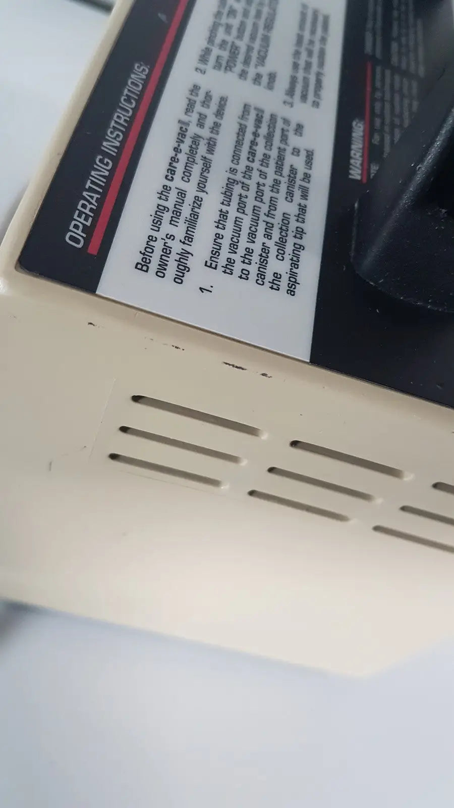 Aeros Care-E-Vac II Portable Suctiion Unit - Suction