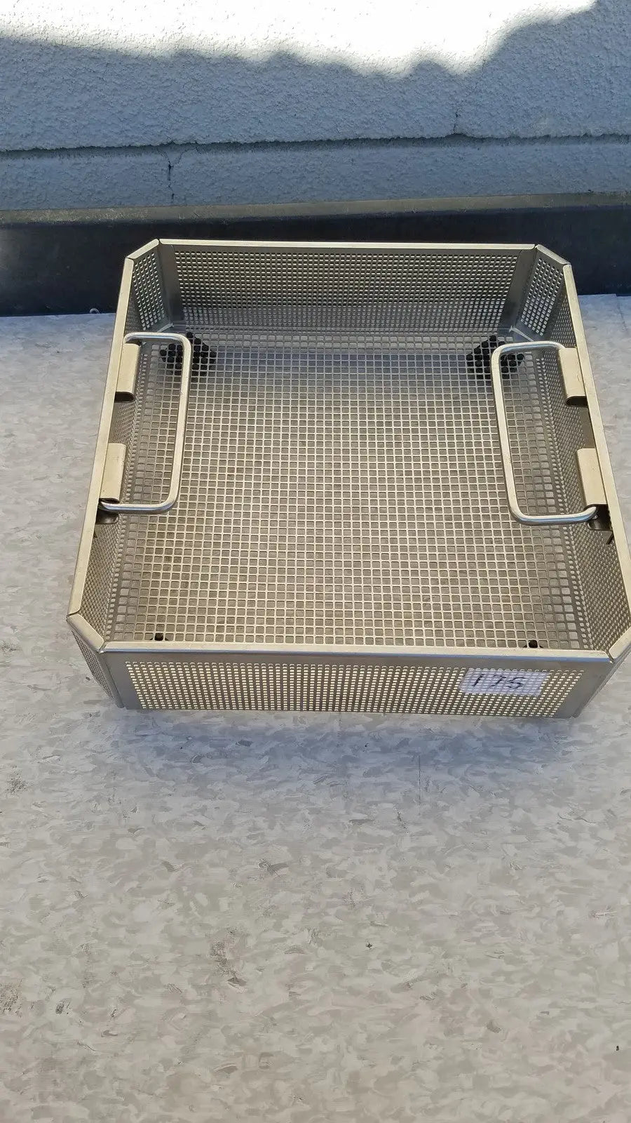 Aesculap JF113R Stainless Steel Instrument Sterilization Basket Tray