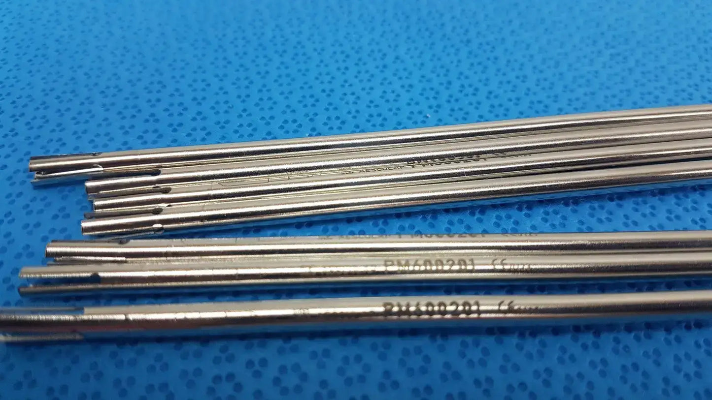 Aesculap Laparoscopic Metal Inner Tube - Model PM600201 Lot of 7 - Instrument Part
