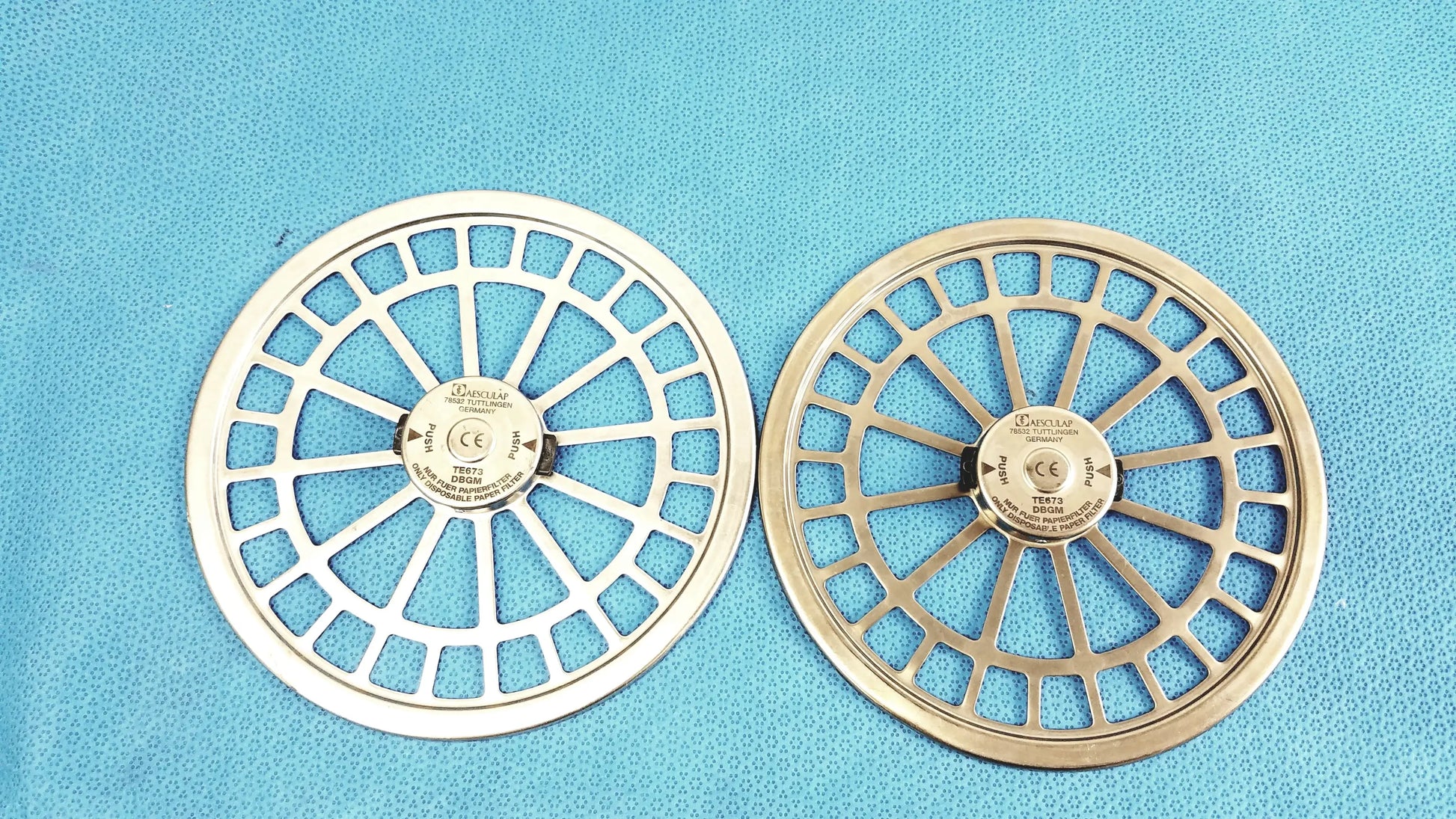 Aesculap TE673 DBGM Paper Filter Retention Plates