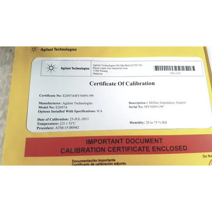 Agilent Technologies E2697A High Impedance Adapter with Papers - Oscilloscope